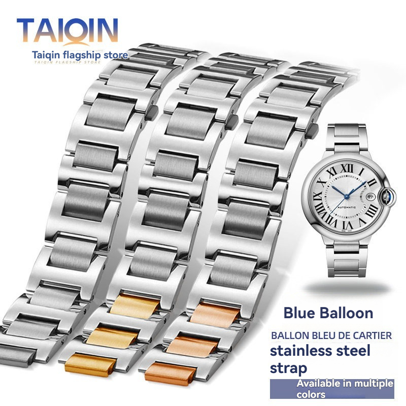 Cartier Watch Ballon Bleu - Özel dışbükey arayüz Paslanmaz çelik kayış