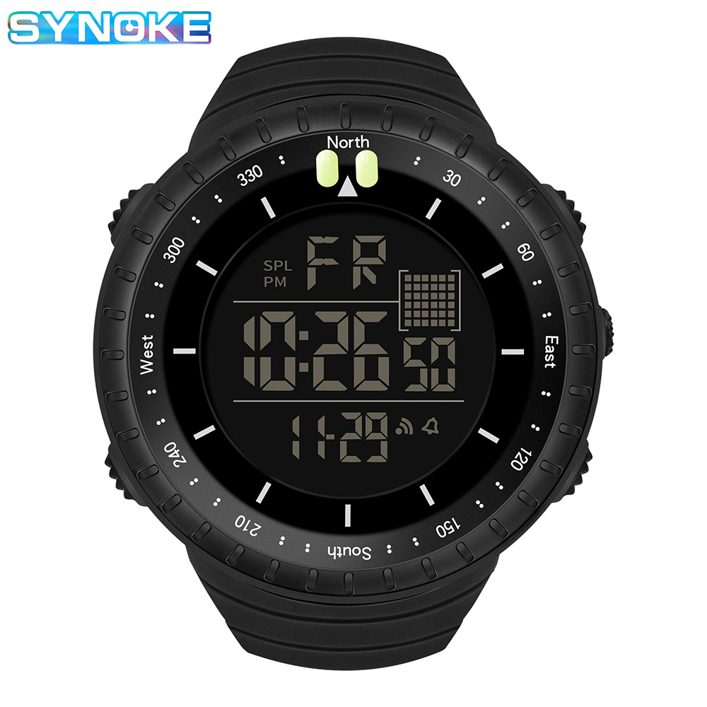 Canvas Strap Watch - SYNOKE açık askeri dijital saat erkekler