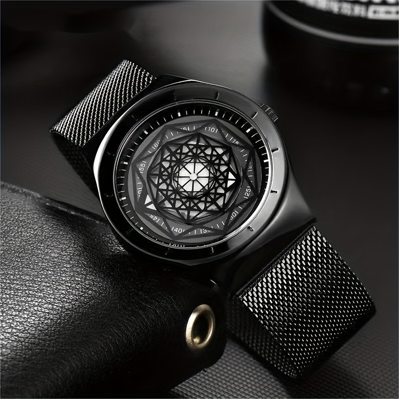 Canvas Strap Watch - Yeni Konsept Yaratıcı Anlamsız Siyah Teknoloji