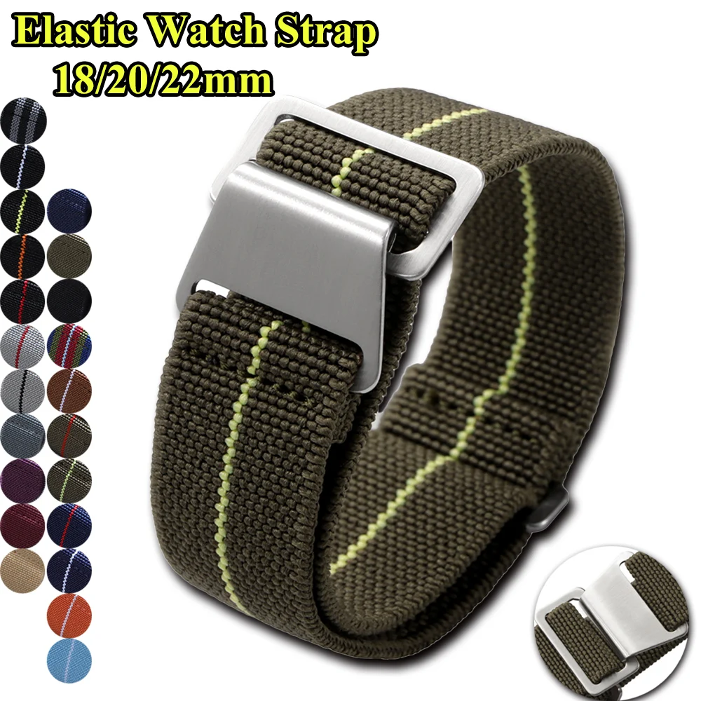 Elastik saat kayışı 18mm 20mm  - Canvas Strap Watch incelemesi ve fiyatı