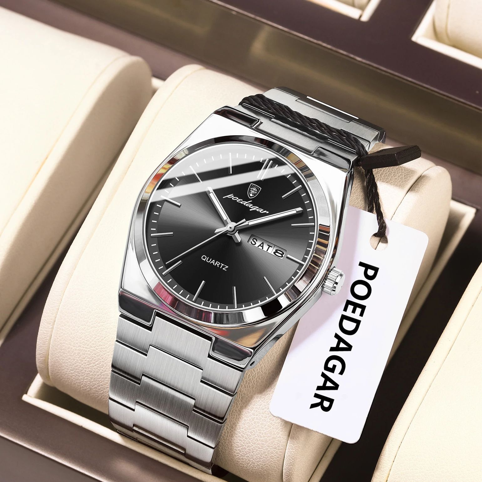 POEDAGAR Lüks Erkek Kuvars Kol - Patek Philippe Watch Nautilus incelemesi ve fiyatı
