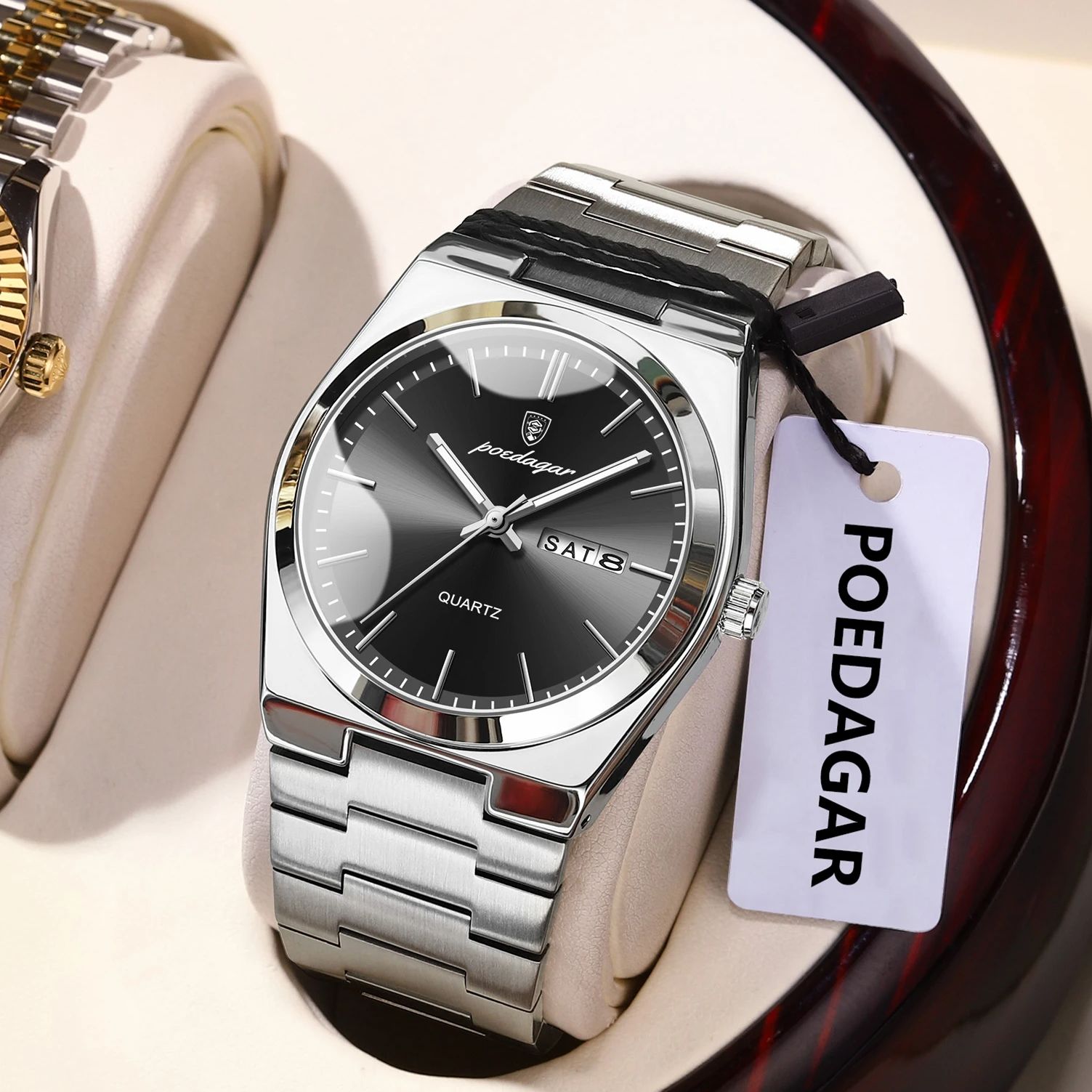 POEDAGAR Lüks Erkek Kuvars Kol - Patek Philippe Watch Nautilus incelemesi ve fiyatı